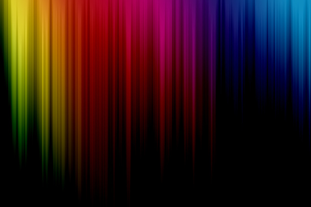 Spektrum abstraktní barvy na černém pozadí - Fotografie, Obrázek