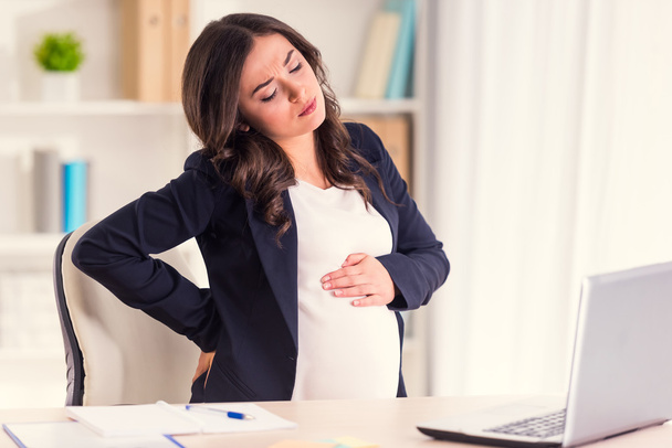 Pregnant Business Woman - Valokuva, kuva