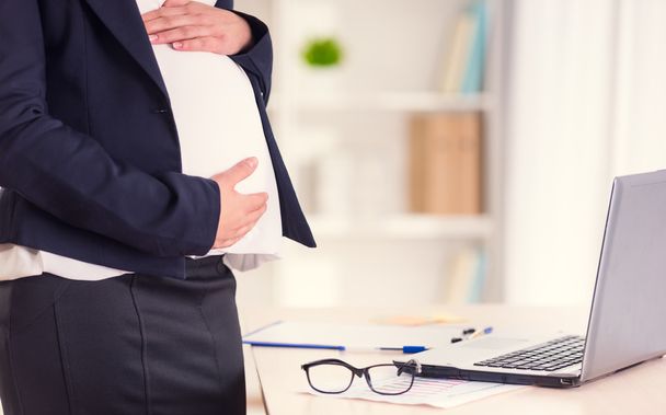 Pregnant Business Woman - Photo, Image
