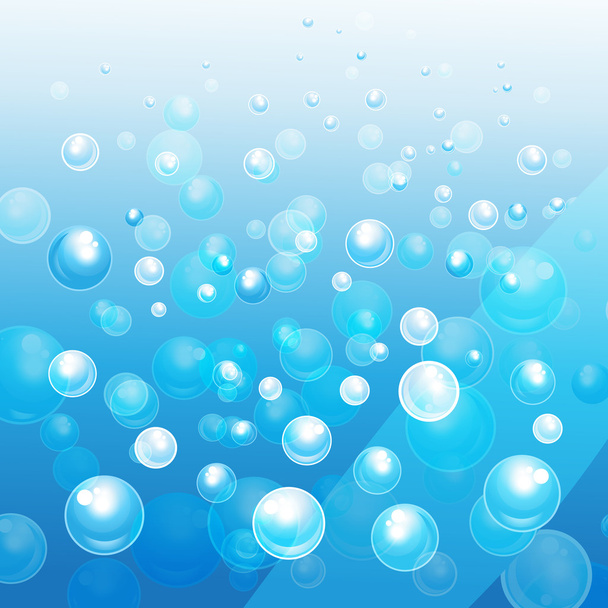 buborékok a vízben  - Vektor, kép