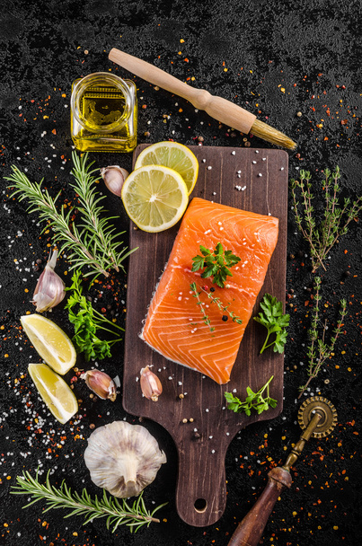 Fresh salmon fillet - Fotografie, Obrázek
