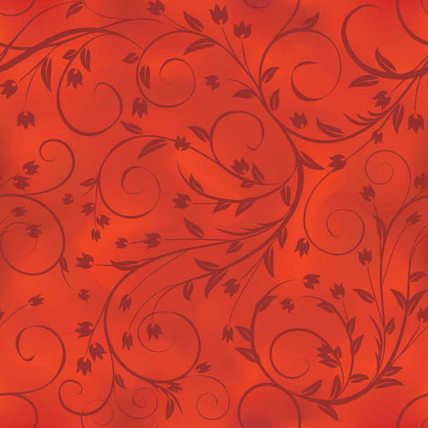 Seamless floral pattern on blurred background - Vektör, Görsel