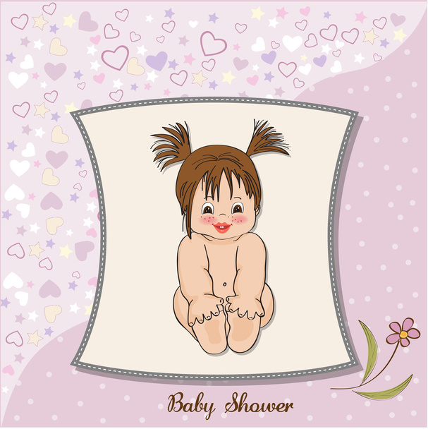 Nueva tarjeta de ducha para bebé niña
 - Foto, Imagen