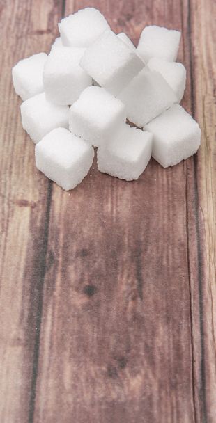 Pile of sugar cubes - Фото, зображення