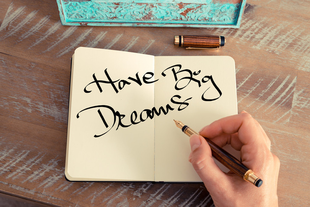 Motivational concept with handwritten text HAVE BIG DREAMS - Photo, Image