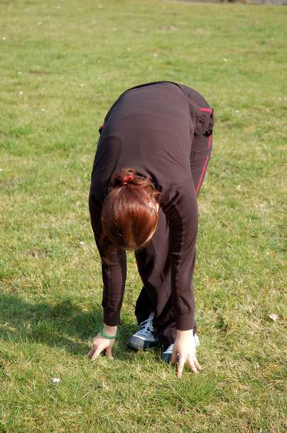 Teenage Girl Exercising - Fotoğraf, Görsel