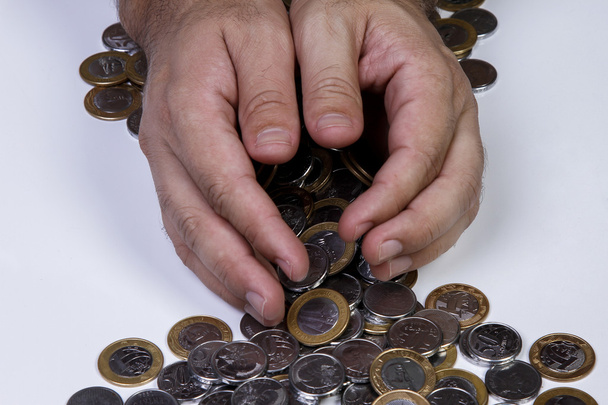 Обробка бразильські реали монети - Фото, зображення
