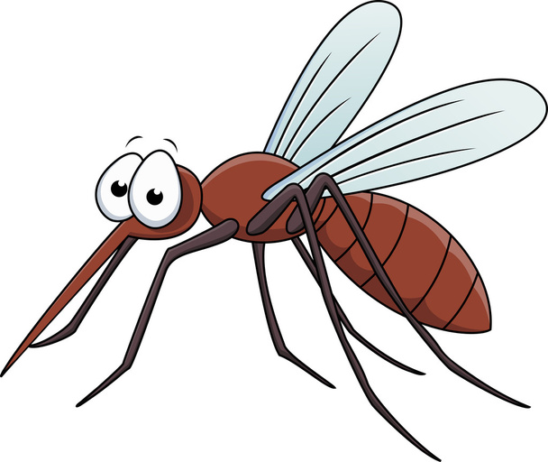 Sivrisinek karikatür - Vektör, Görsel