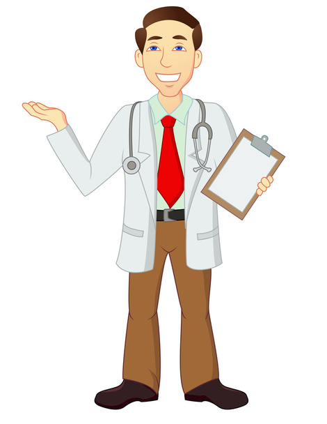 Персонаж мультфильма Доктора - Вектор,изображение