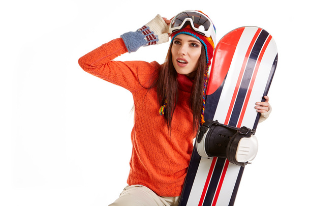 woman in snowboarder suit - Valokuva, kuva