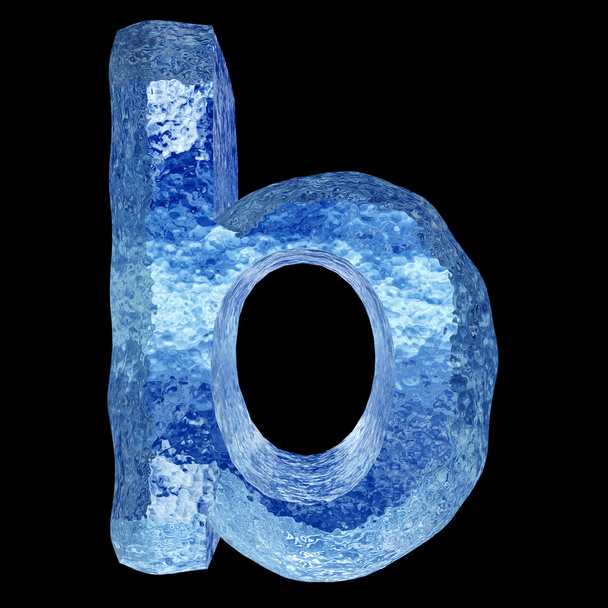 niebieski lód czcionki - Zdjęcie, obraz