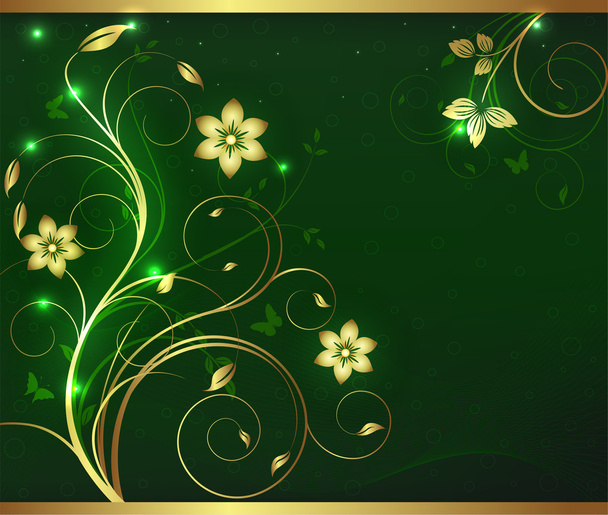 Floral background design - Vector, Image