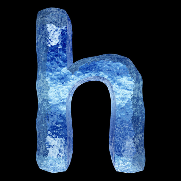 blue  ice font - Photo, Image