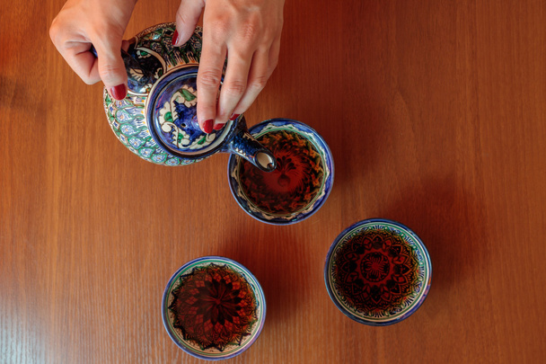 Kerámia teáskanna Szamarkand, Üzbegisztán - Fotó, kép