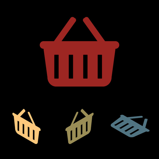 Shopping basket icon - Vector, Image