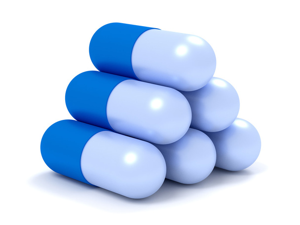 Capsule pills isolated on white - Fotó, kép