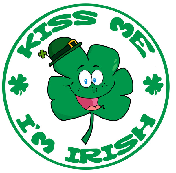 Happy Green Clover Wearing A Green Hat Banner - Photo, Image