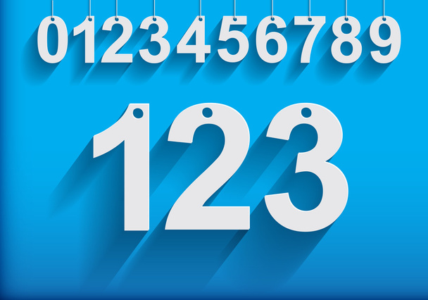 Números de suspensão modernos
 - Vetor, Imagem
