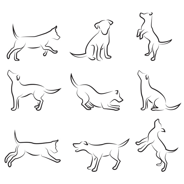 Dog drawing - ベクター画像