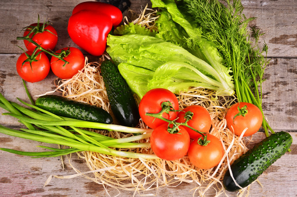 Assortment of fresh vegetables close up - Foto, Imagem