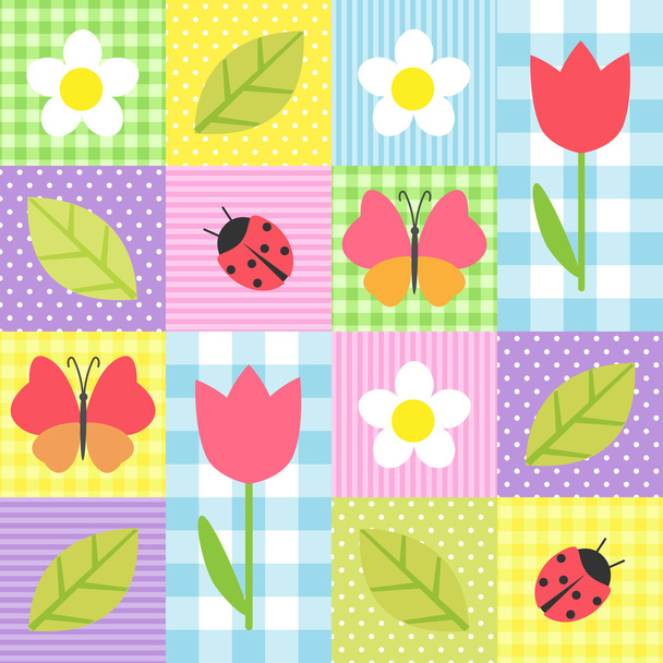 spring pattern - ベクター画像