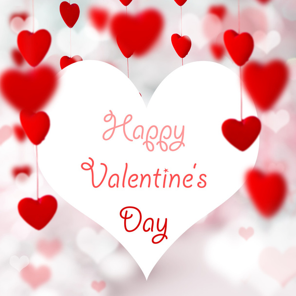 Valentine Hearts Background. - Valokuva, kuva