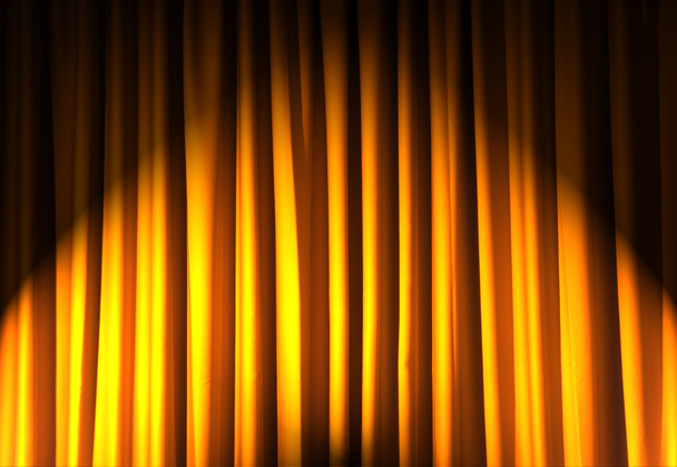 Brightly lit curtains in theatre concept - Photo, Image