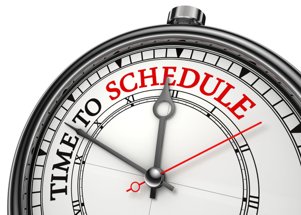 Time to schedule concept clock - Photo, Image