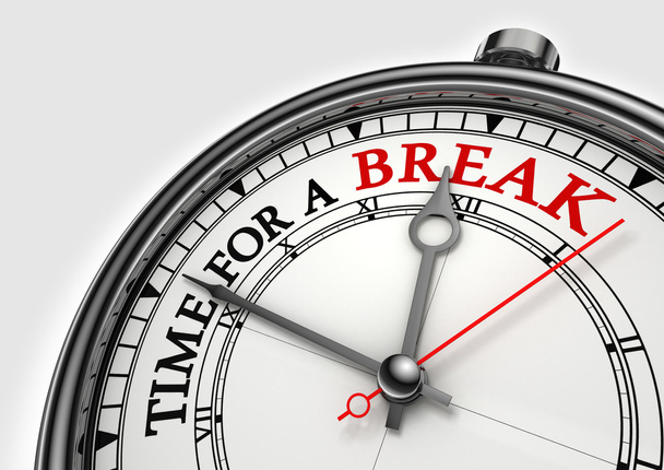 Time fora break concept clock - Photo, Image