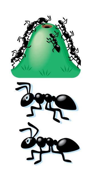 Icône de bande dessinée fourmi
 - Vecteur, image
