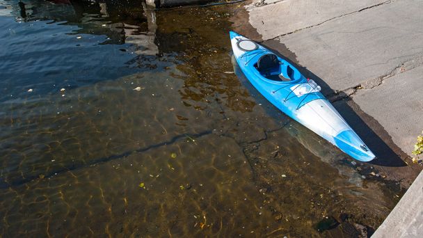 single kayak in a row - Photo, Image