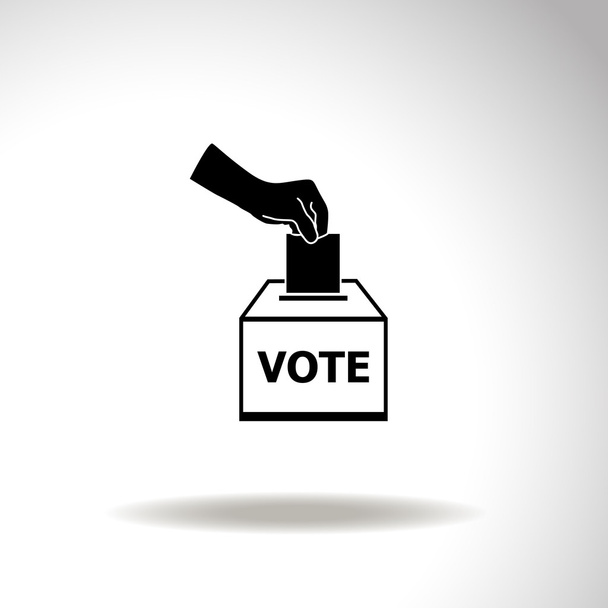 Szavazás szavazólapon vektor ikon - Vektor, kép