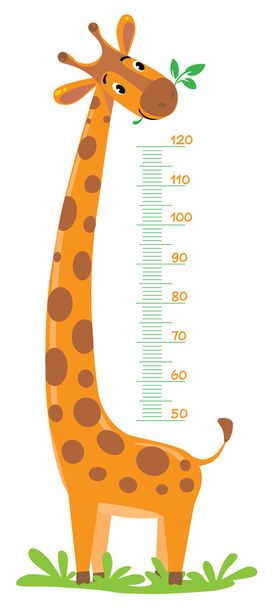 Giraffe meter wall - Vector, Image