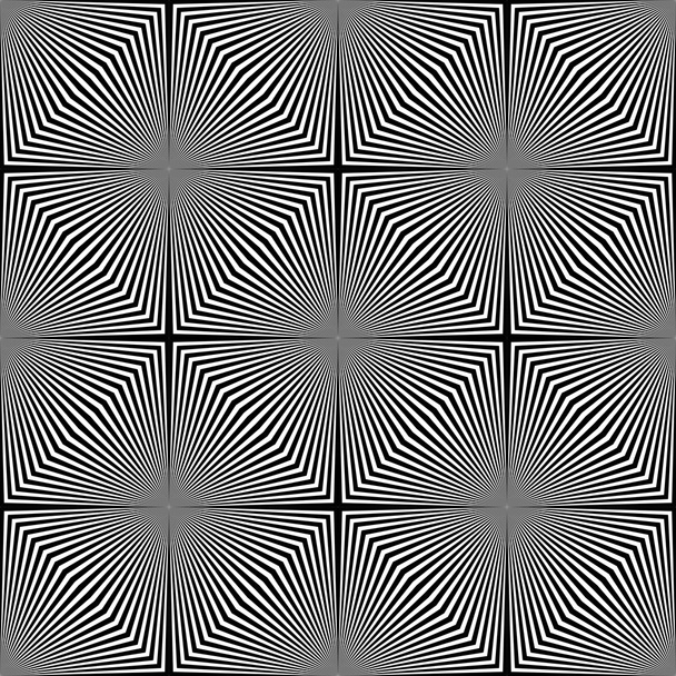 Musta ja valkoinen optinen illuusio. - Vektori, kuva