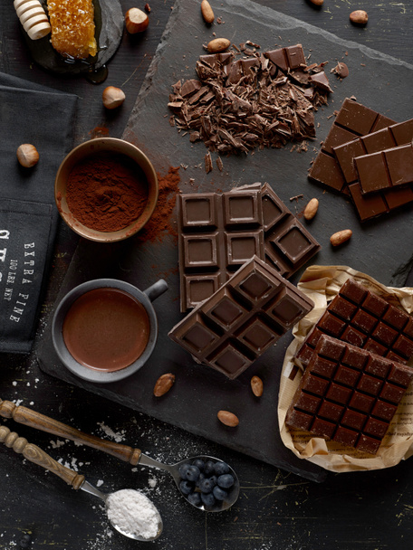 темний шоколад бари
 - Фото, зображення
