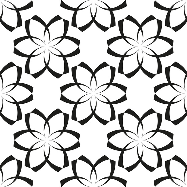 Geometric floral seamless background - ベクター画像