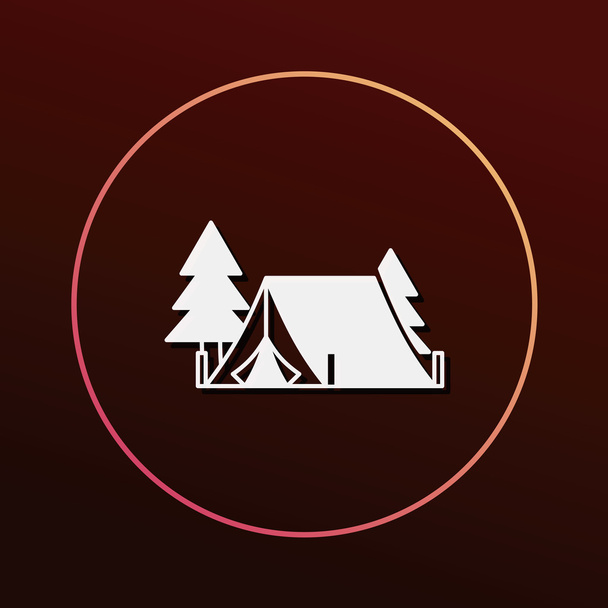 camping tent icon vector illustration - Vecteur, image
