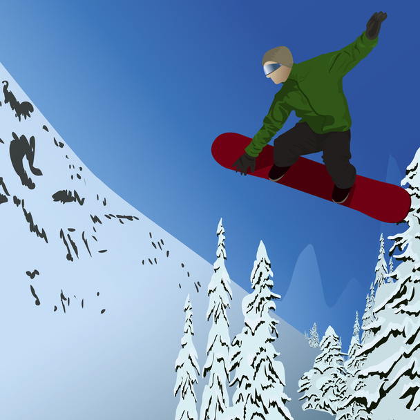 Snowboard. - Vektör, Görsel