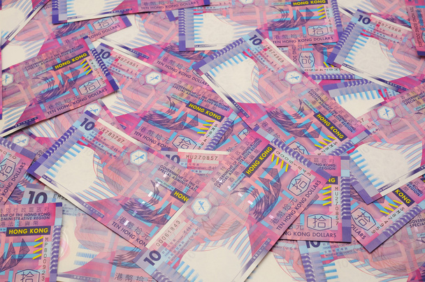 Hong Kong ten dollar bills - Fotoğraf, Görsel