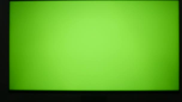 Laptop zöld képernyővel - Felvétel, videó