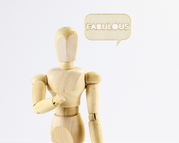 Wooden puppet Fabulous  word  - Photo, Image