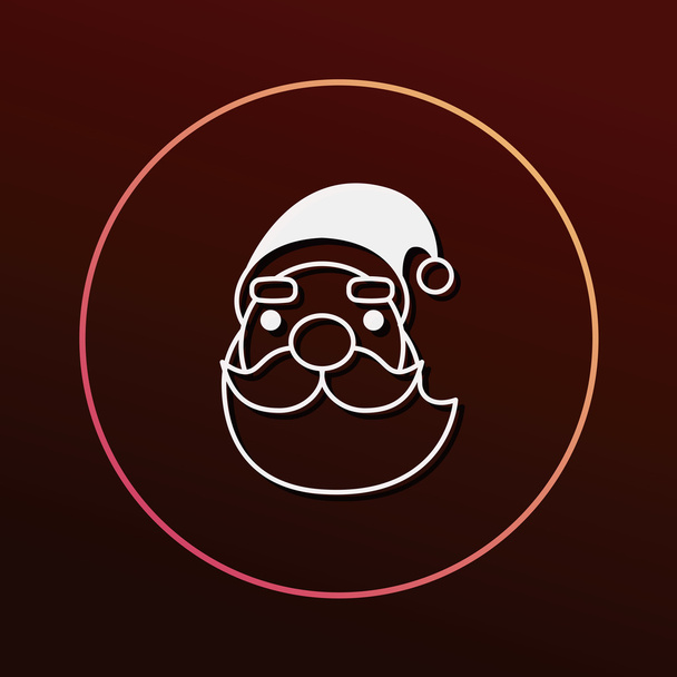 Santa Claus icon vector illustration - Wektor, obraz