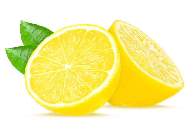 lemon slice isolated - Φωτογραφία, εικόνα
