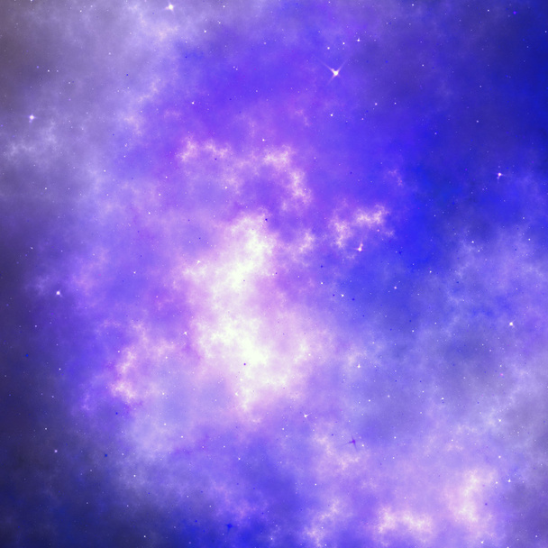 Violet fractal sterrenhemel, digitale kunst voor creatieve grafisch ontwerp - Foto, afbeelding