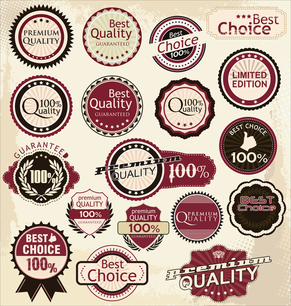 Premium and High Quality Labels - Vector, imagen