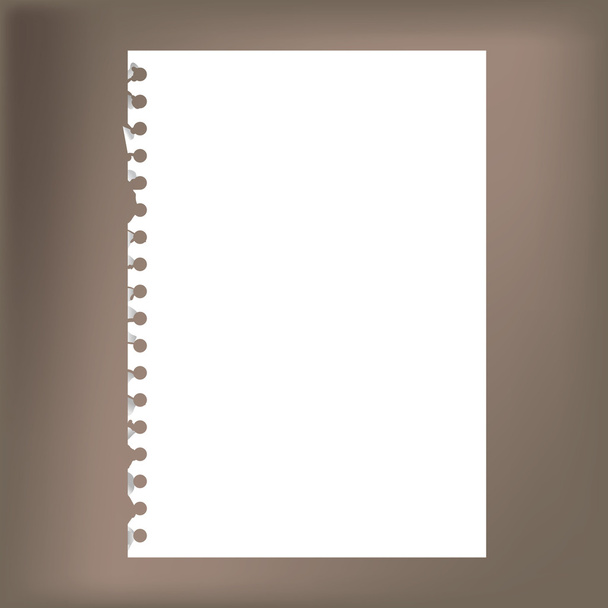 prázdný Poznámkový blok papíru - Vektor, obrázek