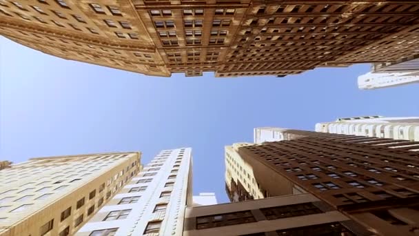 architektura budynków dzielnicy miasta - Materiał filmowy, wideo