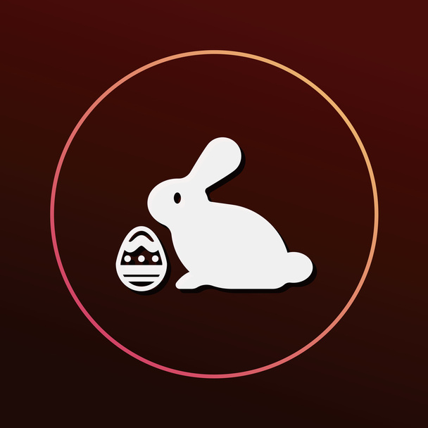 Easter bunny icon vector illustration - Vektor, Bild