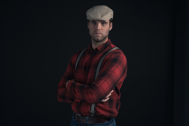 Hipster lumberjack fashion man - Photo, Image