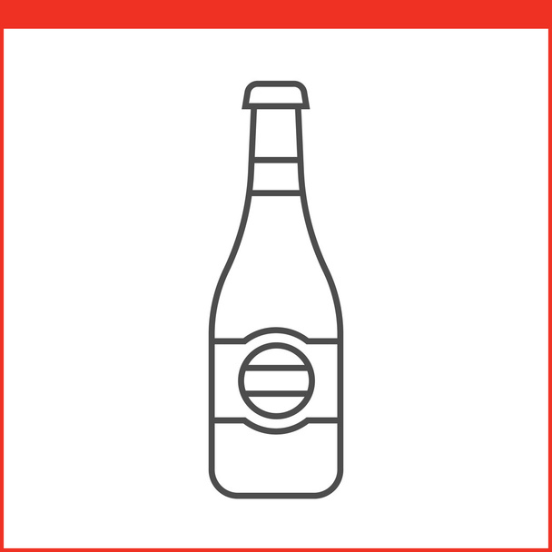 ícone garrafa de álcool - Vetor, Imagem